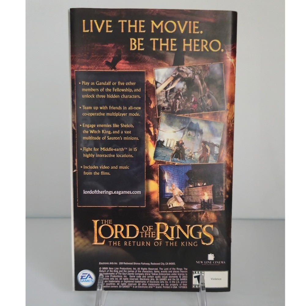Lord of the Rings: Return of the King - Nintendo GameCube - CIB W/ Manual Tested - Picture 7 of 11